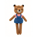 Handmade Crochet Tiger Plush Toy - Amigurumi Safari Animal Baby Gift