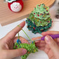 DIY Christmas tree and car ornament crocheting kit, handmade Christmas decorations and gifts