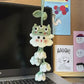 Three-eyed ghost lily of the valley pendant, Hello Kitty cat, little panda backpack, DIY crochet kit, gift set.